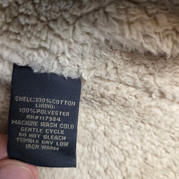 Sherpa Flannel Shacket Grizzly Mountain Men’s M Plaid Shirt Jacket Lined Fleece - Picture 5 of 11